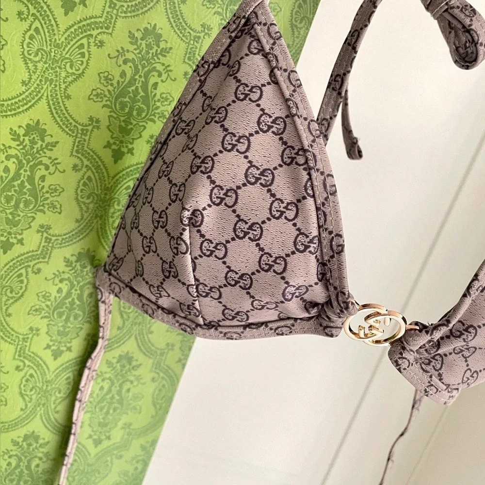 Gucci GG-Jacquard Triangle Bikini Set - Picture 4 of 5